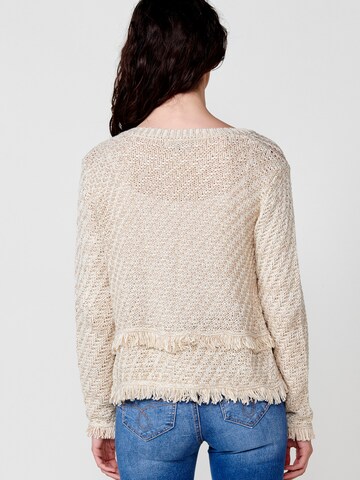 KOROSHI Strickjacke in Weiß
