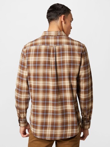 Cotton On Regular fit Button Up Shirt 'CAMDEN' in Brown
