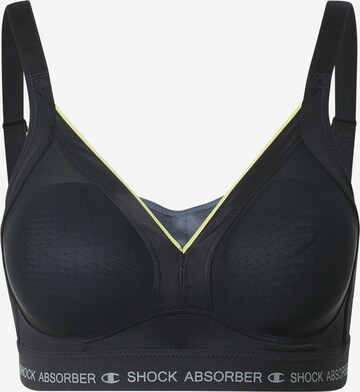 Bustino Reggiseno sportivo di SHOCK ABSORBER in nero: frontale