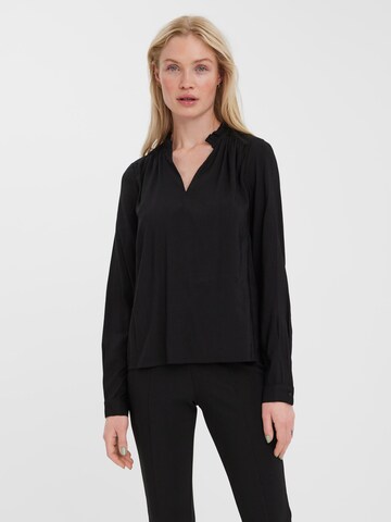 Camicia da donna 'Bell' di VERO MODA in nero: frontale