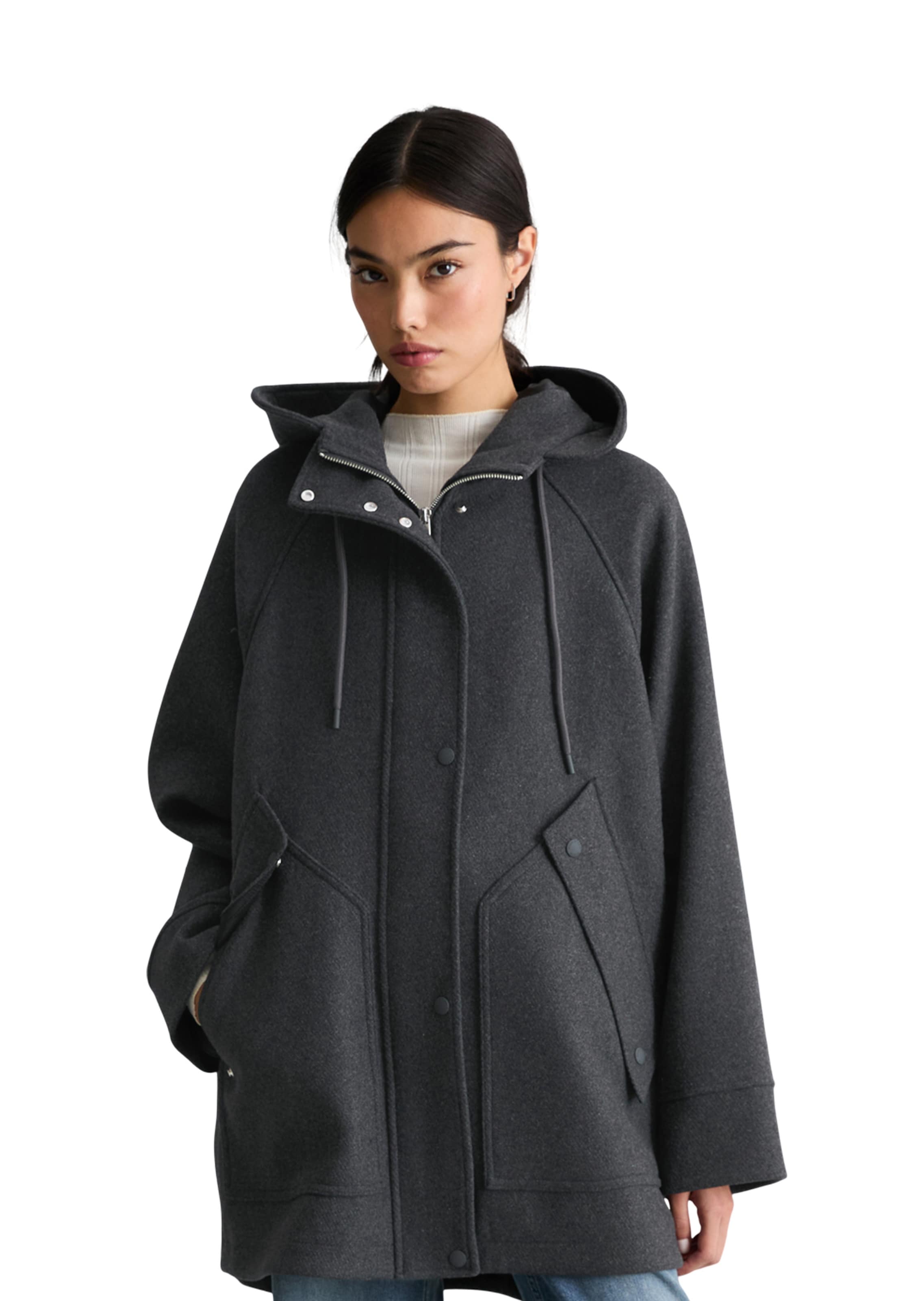 Marc O'Polo DENIM Tussenparka in Grijs: voorkant
