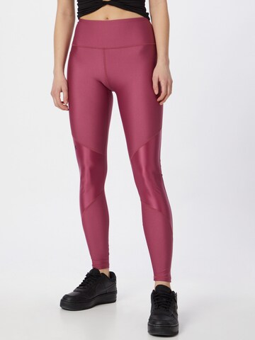 UNDER ARMOUR Skinny Športne hlače | roza barva: sprednja stran