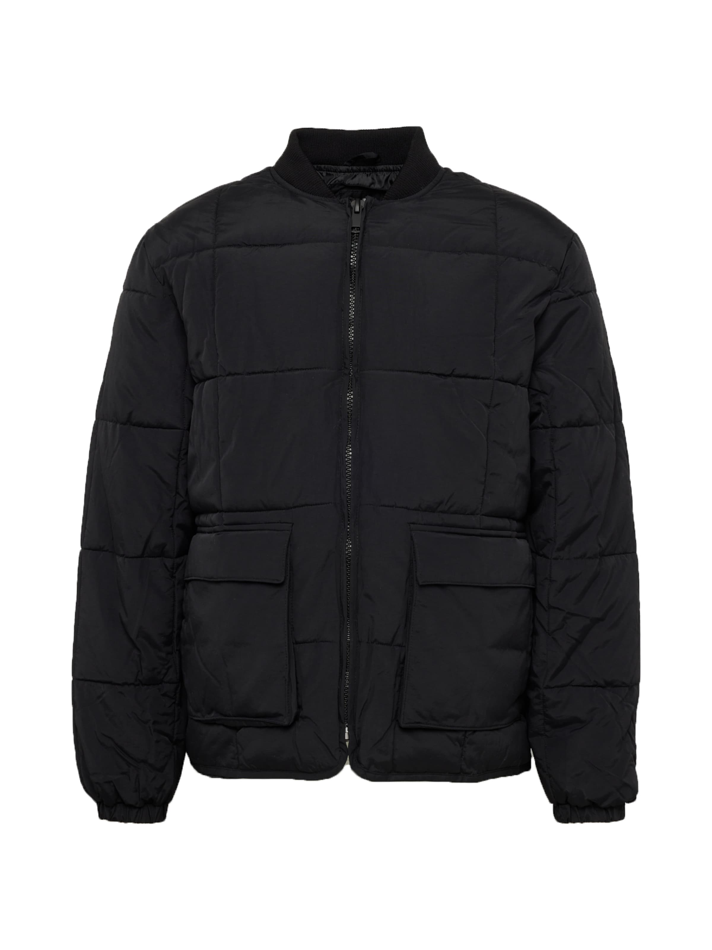 River island black puffer jacket mens sale