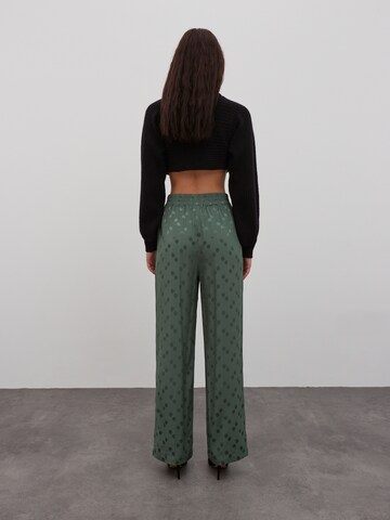 Wide Leg Pantalon 'Torin' EDITED en vert