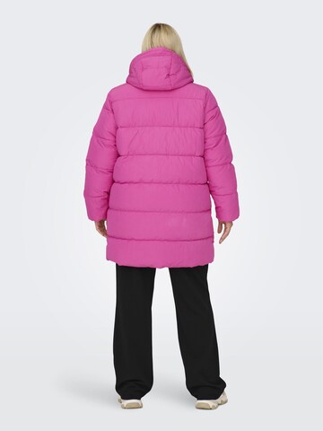 ONLY Carmakoma Winter Coat in Pink