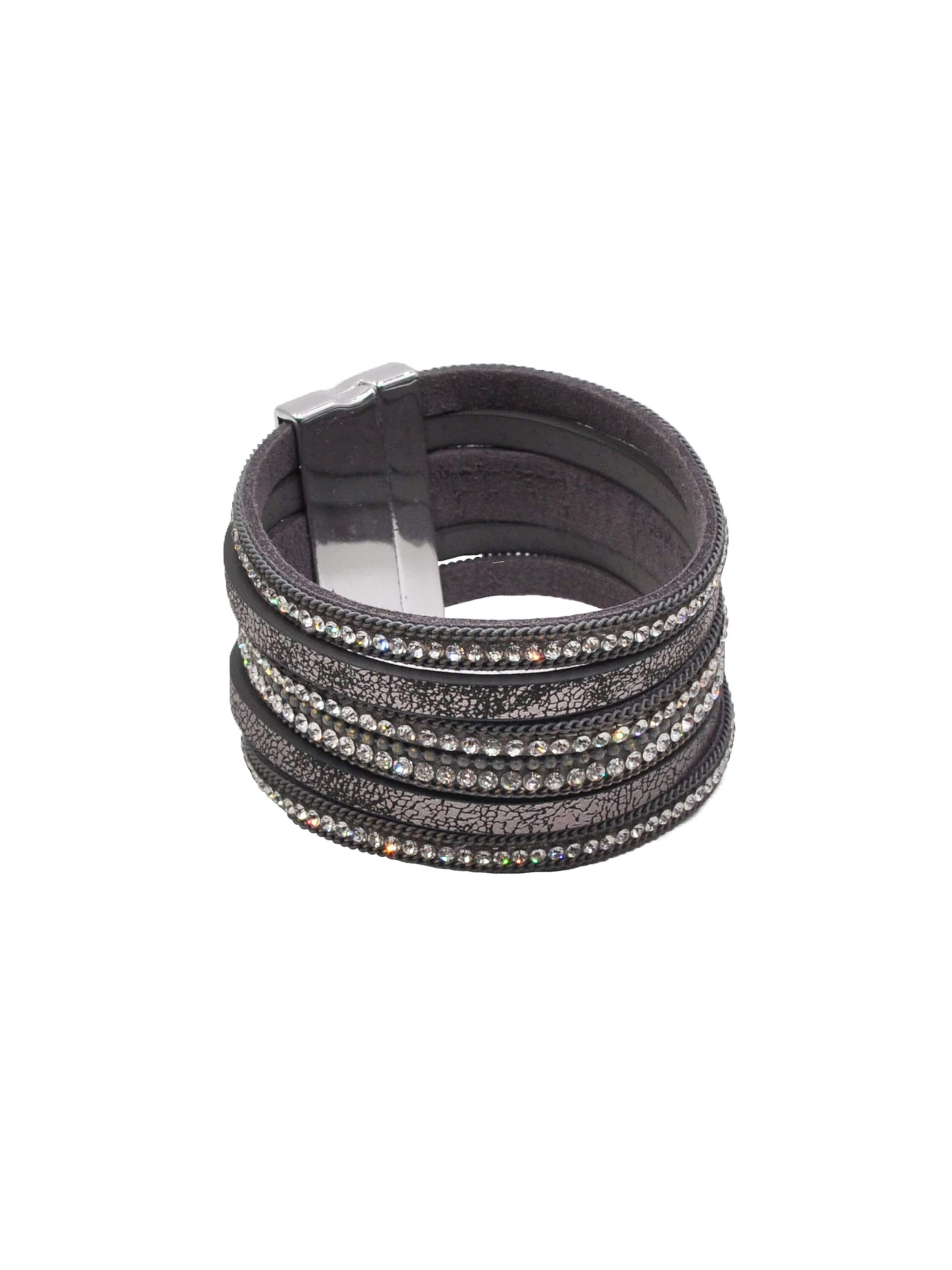 Steuer Armband in Grau: Vorderseite