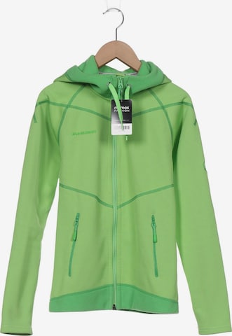 MAMMUT Sweatshirt & Zip-Up Hoodie in XS in Green: front