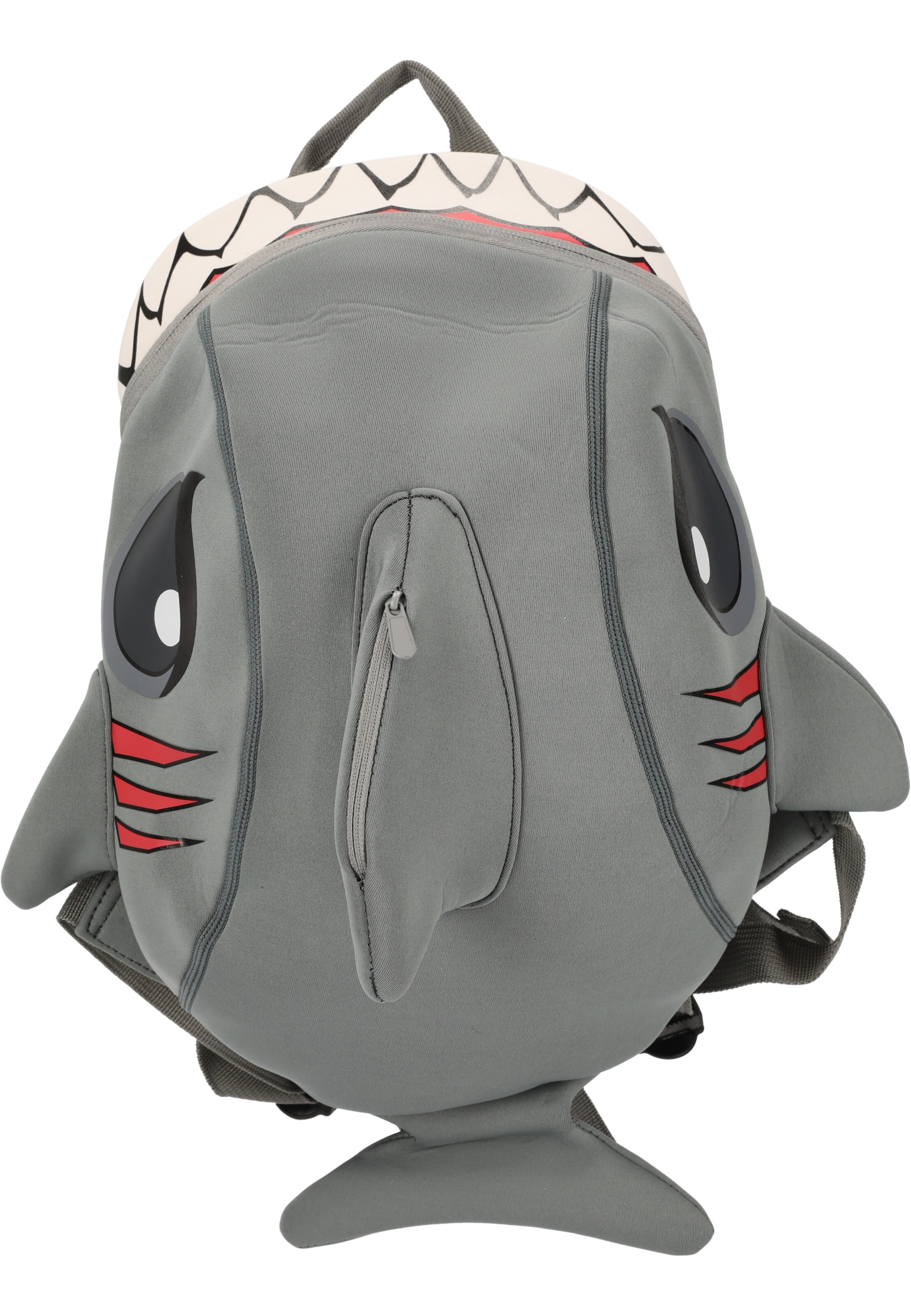 Crazy Safety Backpack 'Shark' in Grey: front