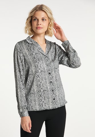 Usha - Blusa en gris: frente