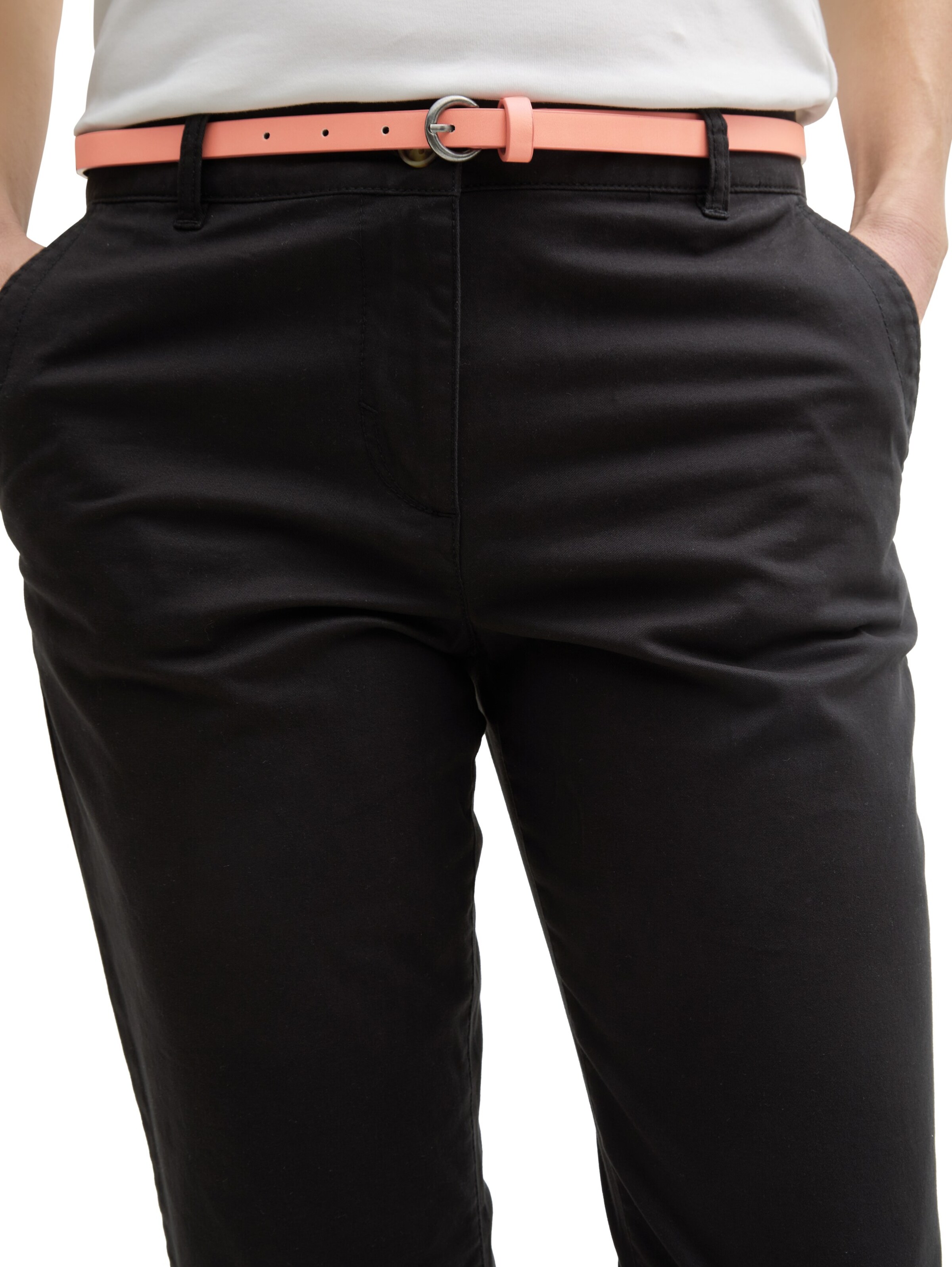 TOM TAILOR Regular Панталон Chino в черно