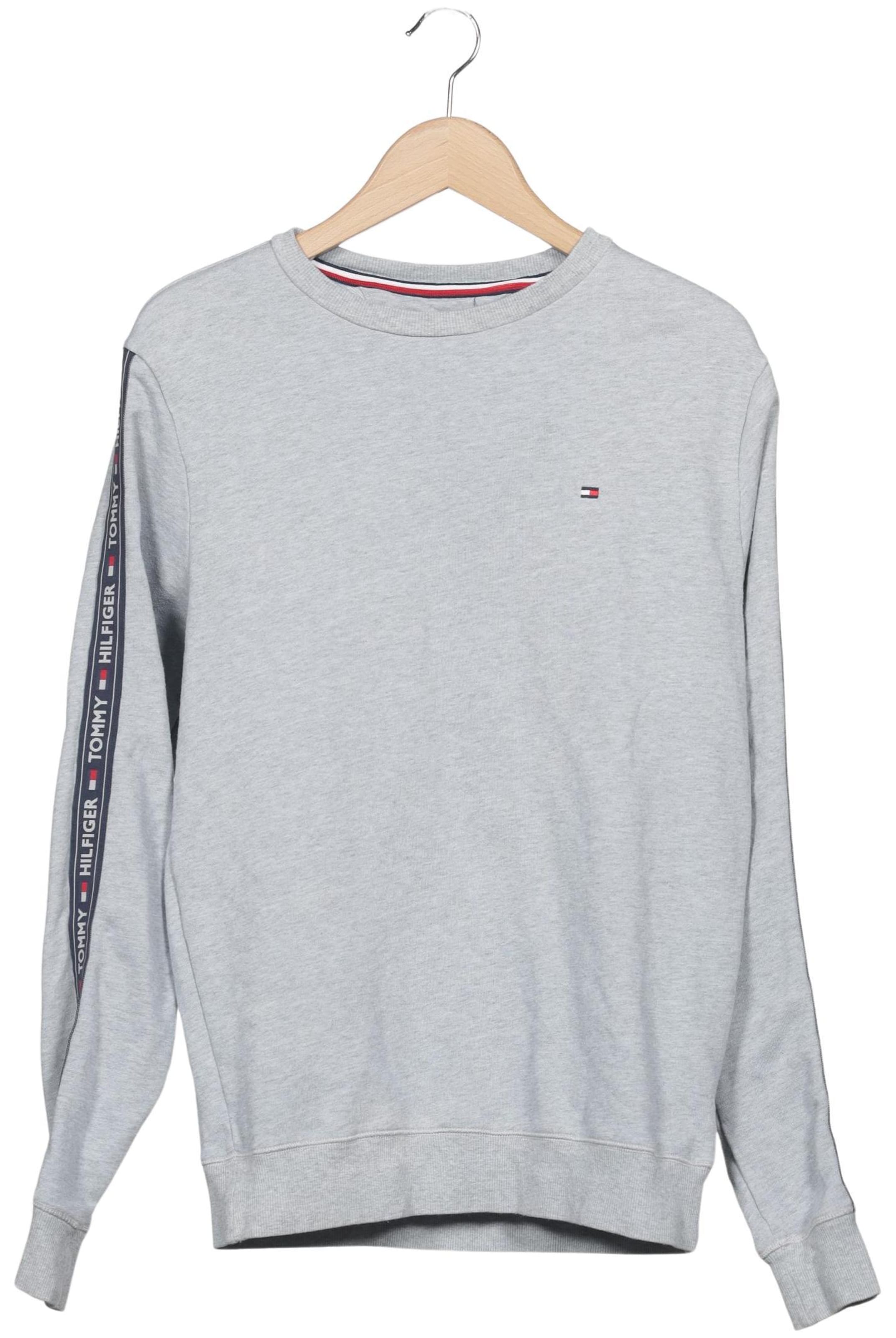 TOMMY HILFIGER Sweatshirt & Zip-Up Hoodie in M in Grey: front