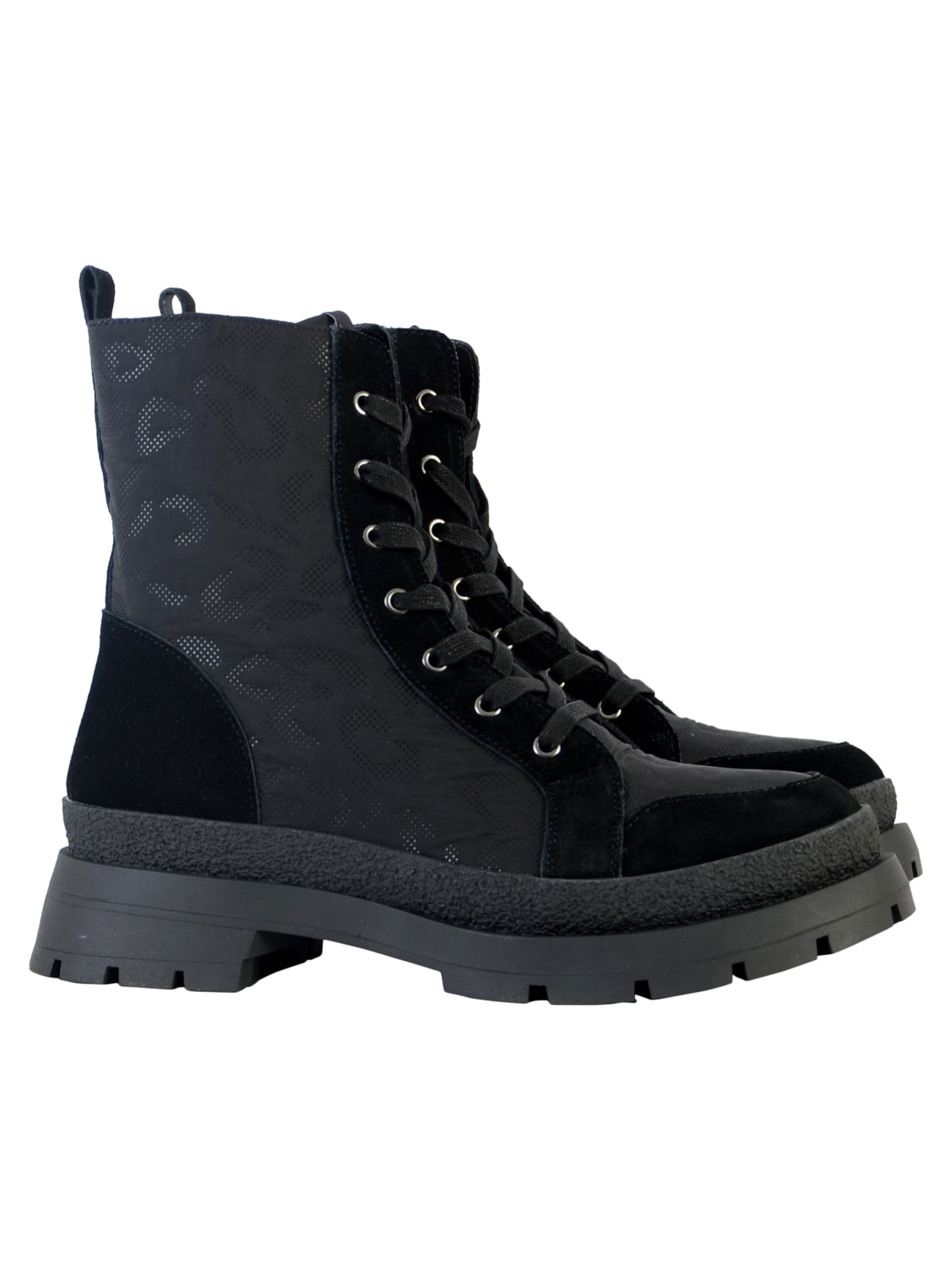 Bottines 'Padded Schnürstiefelette' Desigual en noir
