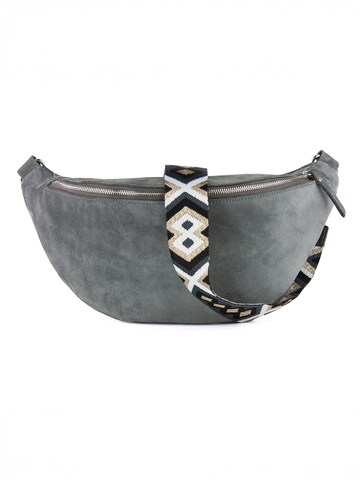 lePelou Fanny Pack 'TRAMA' in Grey: front