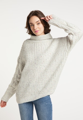 MYMO Oversize pulóver - fehér
