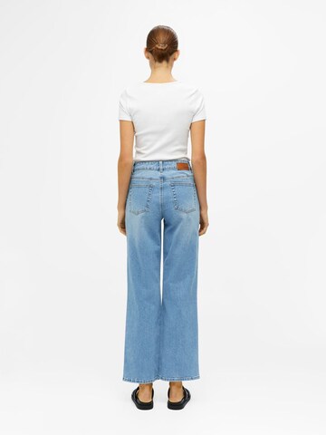 OBJECT Wide leg Jeans in Blauw