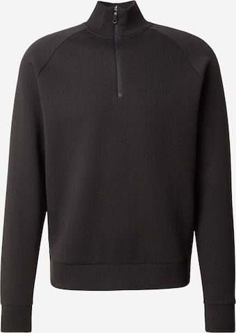 BOSS - Sudadera en negro: frente