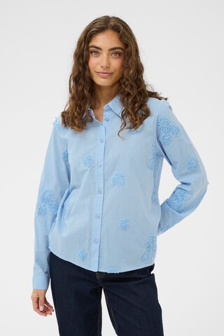 CULTURE Bluse i blå: forside