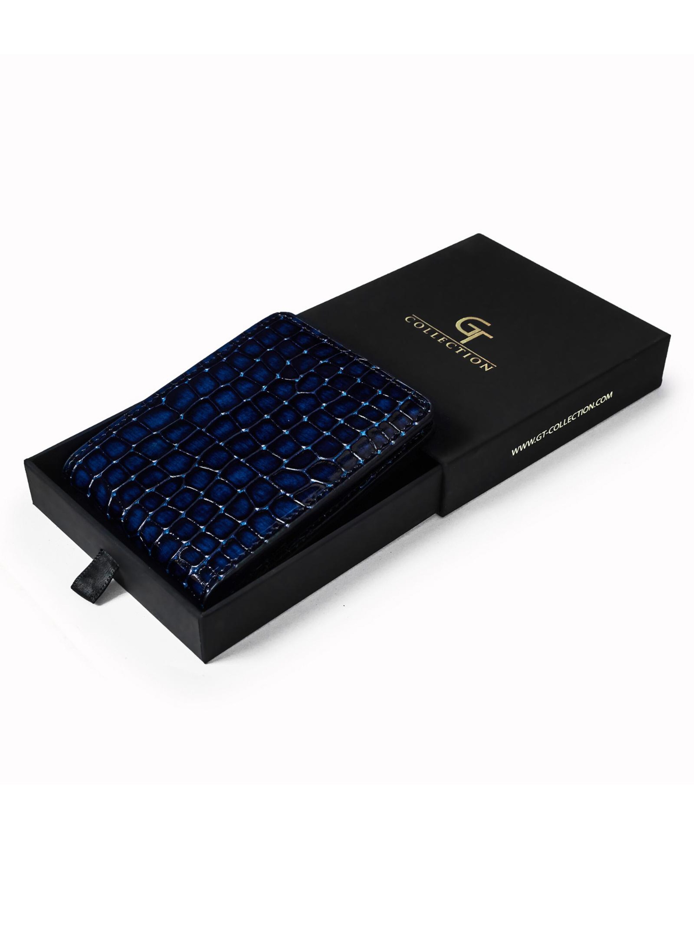 GT Collection - Cartera 'Croc Prestige' en azul