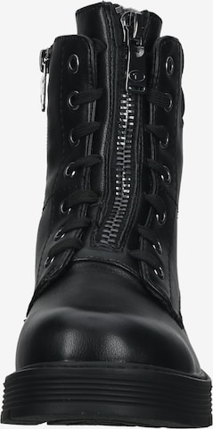 TOM TAILOR Lace-Up Ankle Boots in Black