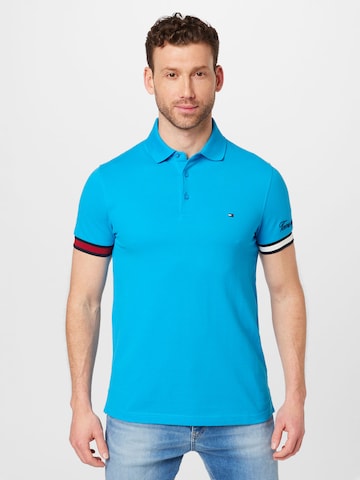 T-Shirt TOMMY HILFIGER en bleu : devant