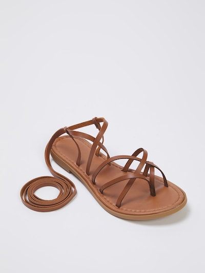 Trendyol Sandalias de dedo en marrón, Vista del producto