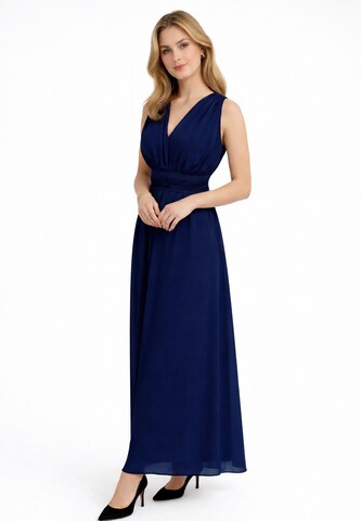 Elara Jurk in Blauw: voorkant