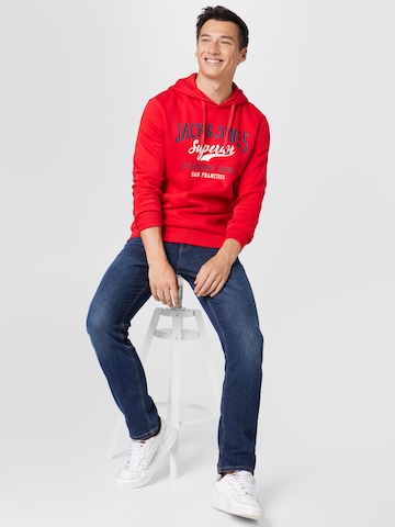 JACK & JONES Sweatshirt in Rot