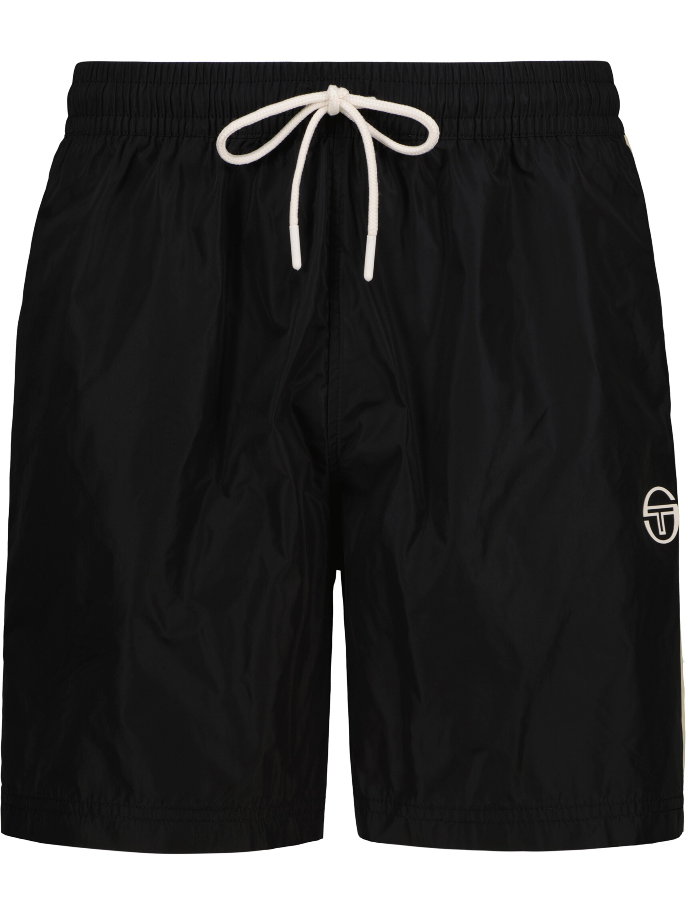 Sergio Tacchini Badeshorts 'Positiano' in Schwarz: Vorderseite