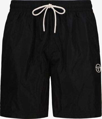 Sergio Tacchini Badeshorts 'Positiano' in Schwarz: Vorderseite