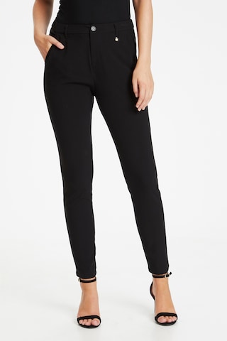 CULTURE Slim fit Pants 'Vicky' in Black: front