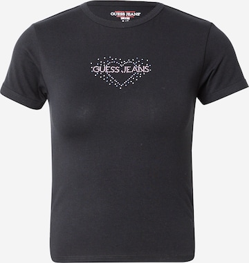 GUESS JEANS Koszulka w kolorze czarny: przód