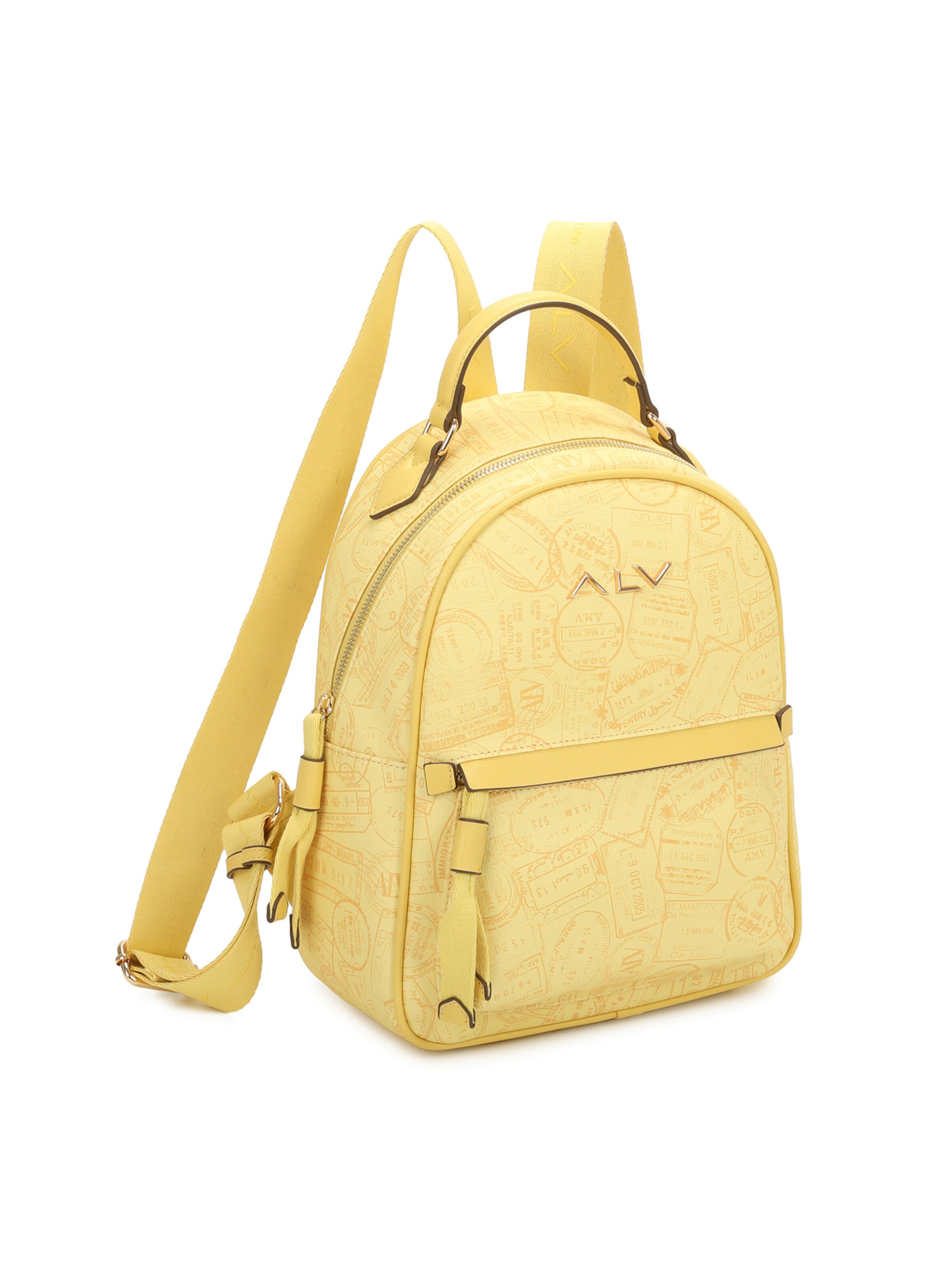 Alviero Martini Rucksack in Gelb: Vorderseite