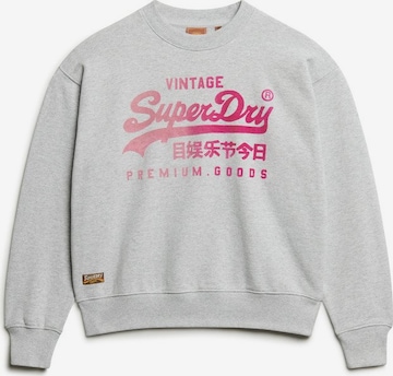 Sweat-shirt Superdry en rose : devant