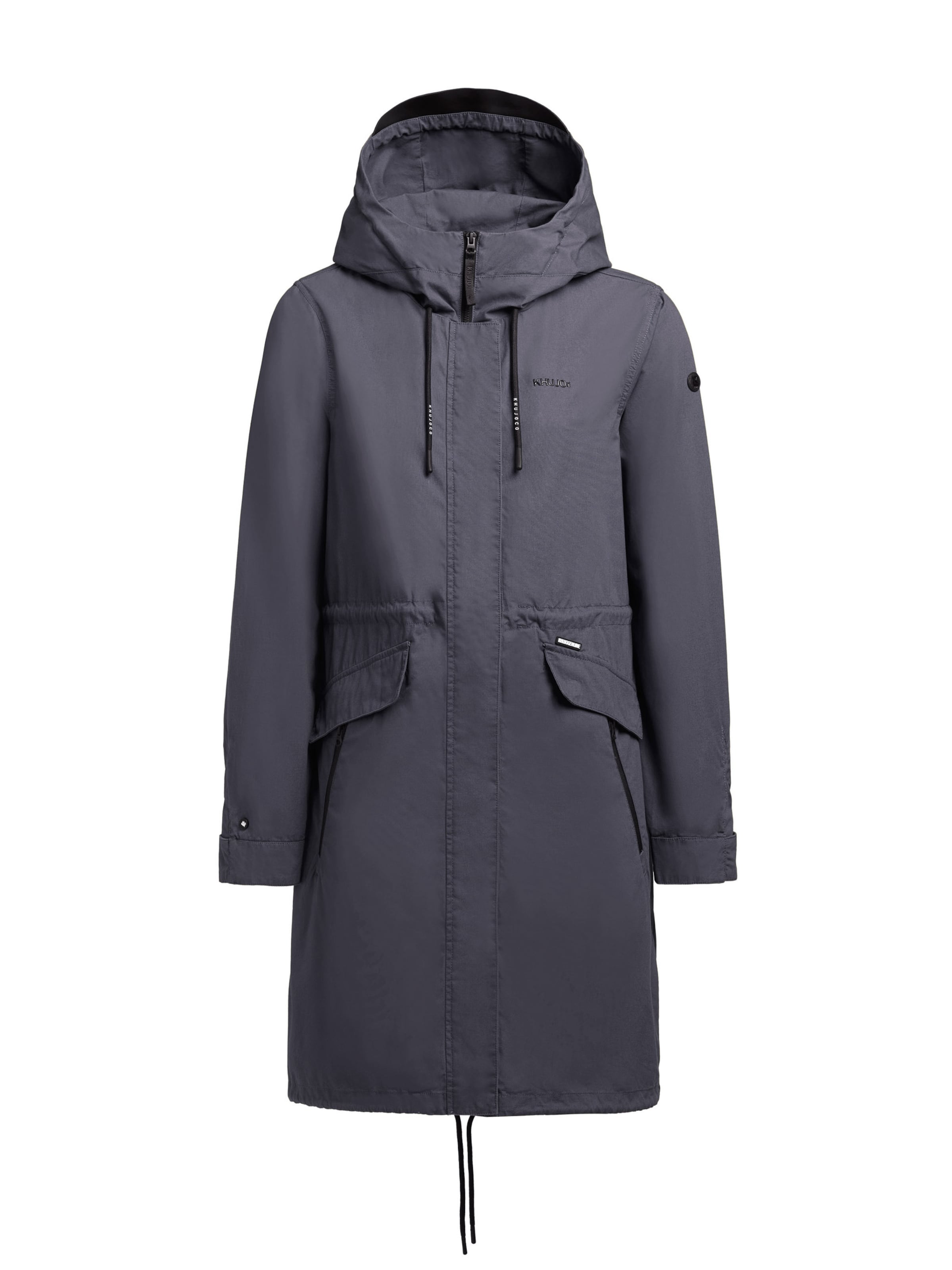 khujo Преходно палто 'Nanda5' в сиво: отпред