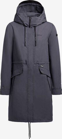 khujo Between-Seasons Coat 'Nanda5' in Grey: front