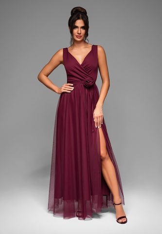 Ombre Evening dress in Red: front