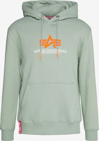 ALPHA INDUSTRIES Sweatshirt in Green: front