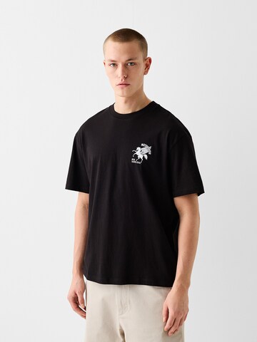 T-Shirt Bershka en noir