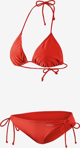 BECO the world of aquasports Triangle Bikini in Red