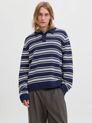 Pull-over 'JORCambridge' JACK & JONES en bleu : devant
