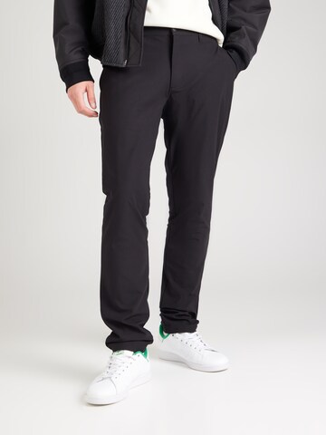 Hackett London Regular Trousers 'COMMUTER' in Black: front