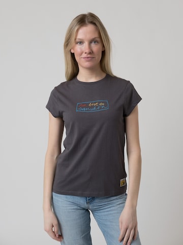 Bavarian Caps Shirt 'T-Shirt "Sauschön" - dunkelgrau' in Grey: front