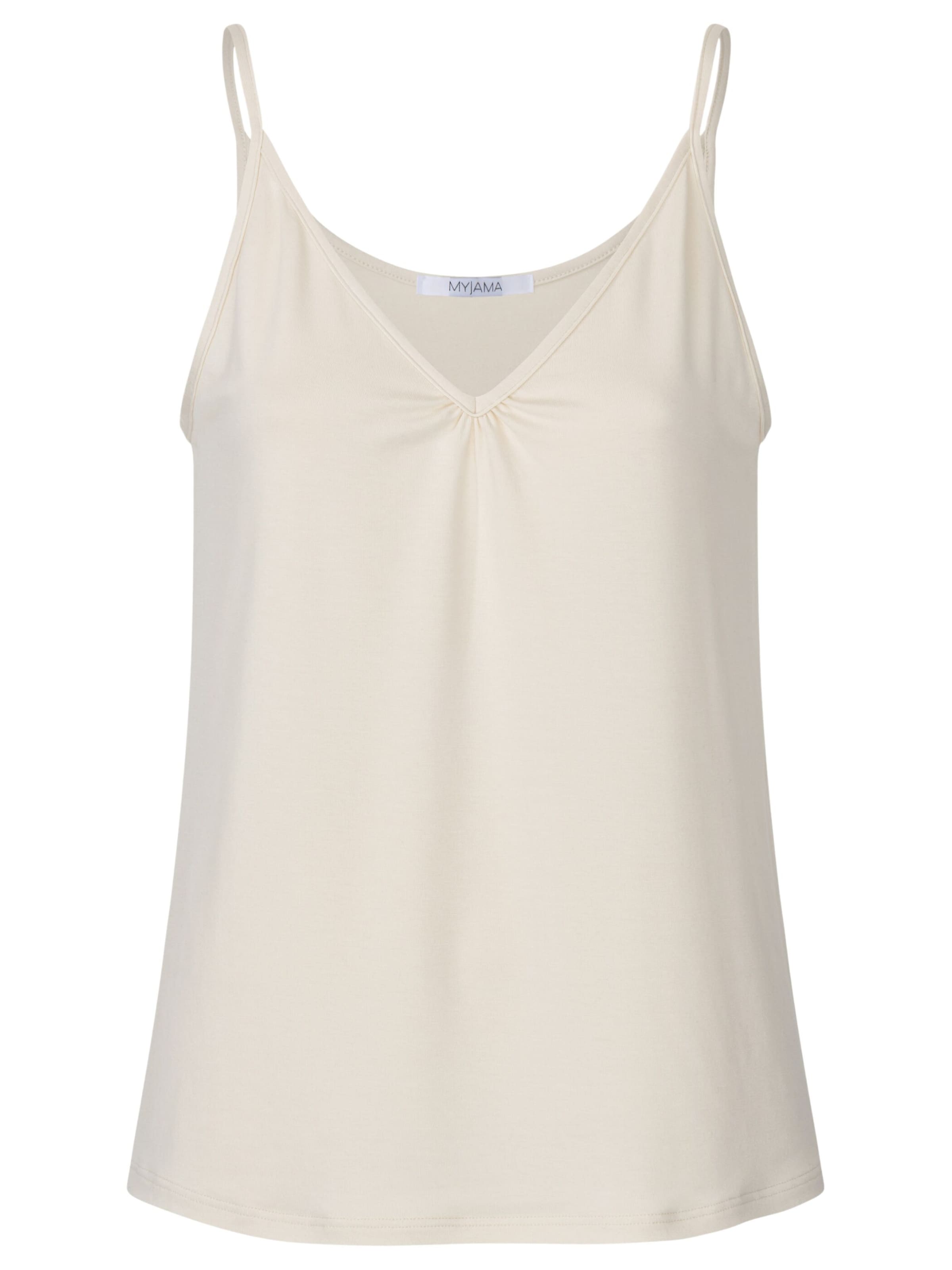 Myjama Slaapshirt 'Ciara' in Beige: voorkant