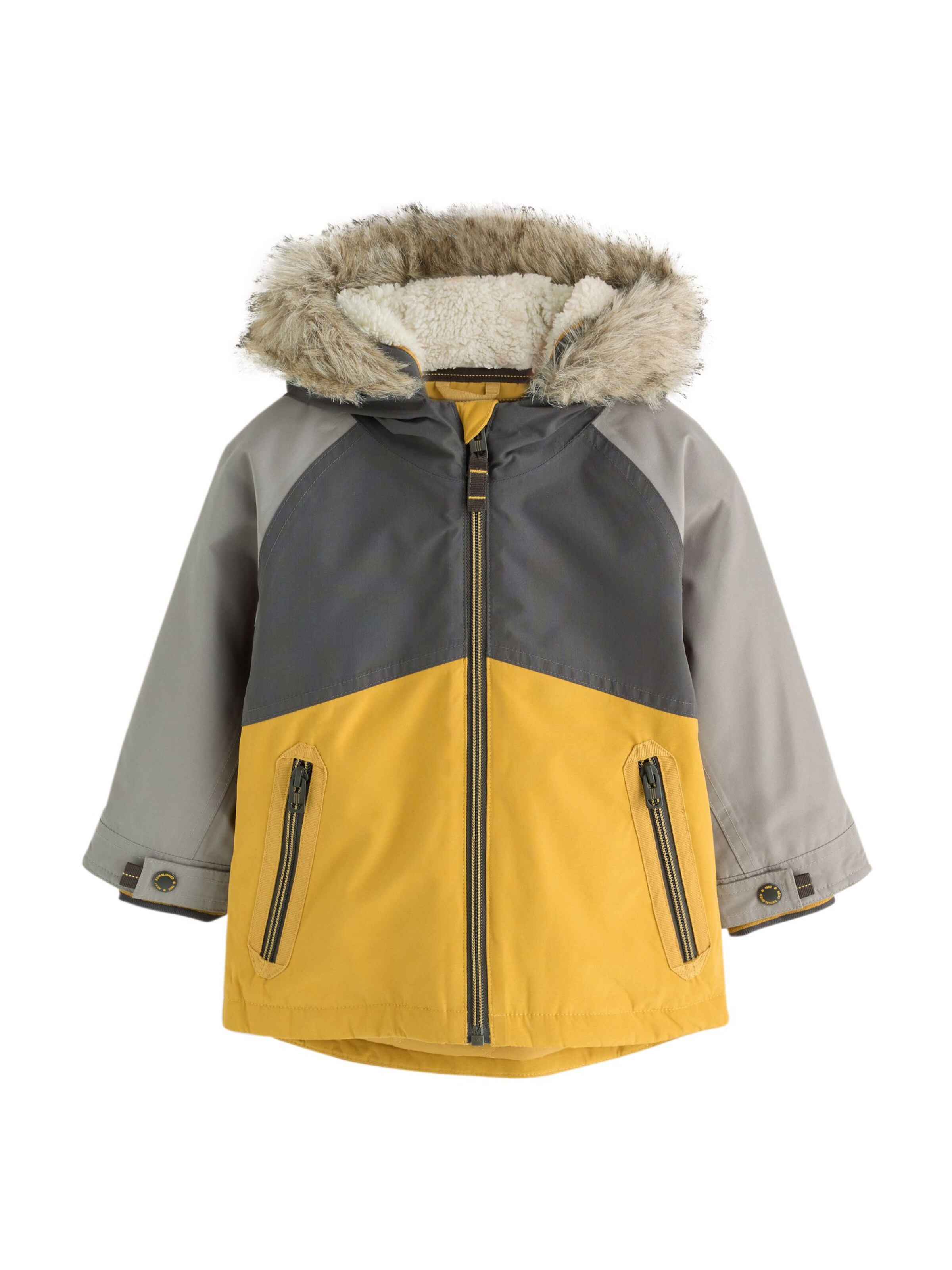 Next Veste d’hiver en 68 en curry / gris / gris foncé, Vue avec produit