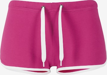 Pantalon de sport Urban Classics en rose : devant