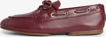 Mocassin TOMMY HILFIGER en rouge : devant