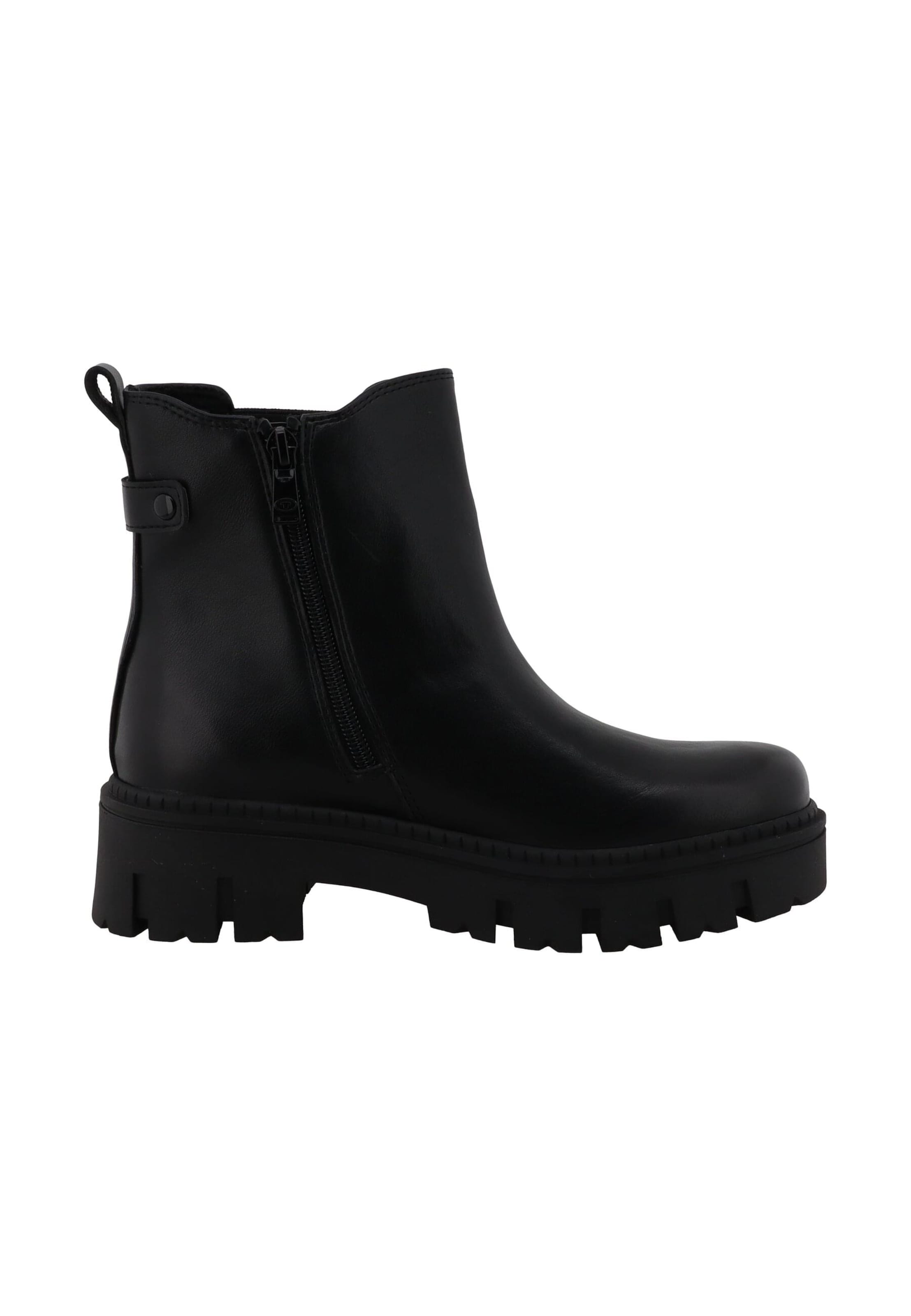 TOM TAILOR - Botas Chelsea en negro