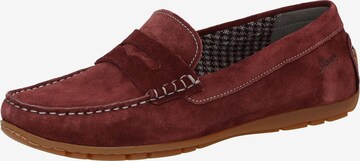 SIOUX Mocassins in Rood: voorkant