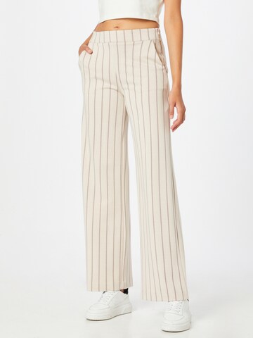 ICHI Loose fit Pants in Beige: front
