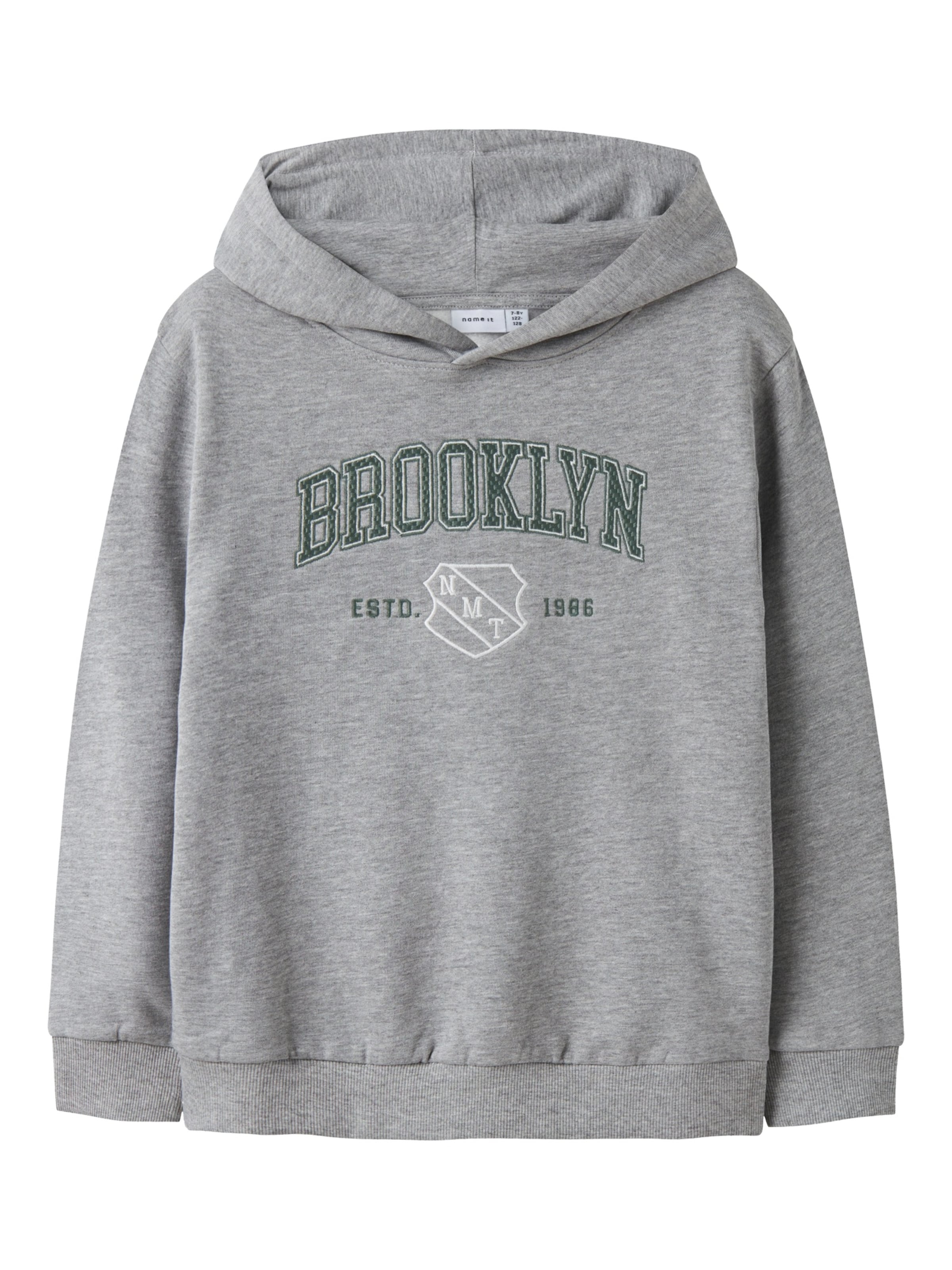 pelēks NAME IT Sportisks džemperis 'NKMNEWI': no priekšpuses